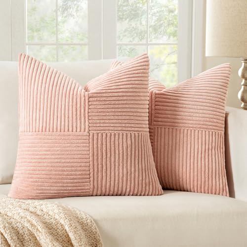 MIULEE 2er Set Kissenbezug 50x50cm Rose Kissenhülle Kissenbezüge Sofakissen Dekokissen Boho Couchkissen Kord Dekorative Zierkissenbezug für Sofa MIULEE 2er Set Kissenbezug 50x50cm Rose Kissenhülle Kissenbezüge Sofakissen Dekokissen Boho Couchkissen Kord Dekorative Zierkissenbezug für Sofa von MIULEE
