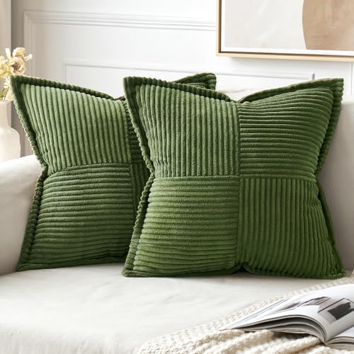 MIULEE 2er Set Kordsamt Kissenbezüge Samtkissen Weich Dekokissen Dekorativ Kissenbezug Modern Kissenhülle Sofakissen Zierkissen Couchkissen für Wohnzimmer Schlafzimmer 50x50cm Matcha Grün MIULEE 2er Set Kordsamt Kissenbezüge Samtkissen Weich Dekokissen Dekorativ Kissenbezug Modern Kissenhülle Sofakissen Zierkissen Couchkissen für Wohnzimmer Schlafzimmer 50x50cm Matcha Grün von MIULEE