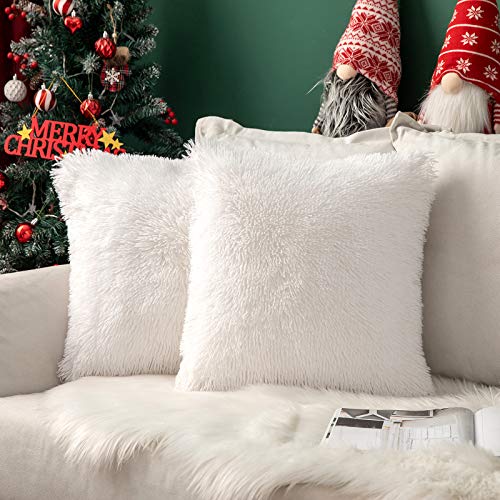 MIULEE 2er Set Kissenbezüge Künstlich Weihnachten Kissenbezug Sofakissen Dekorative Dekokissen Kuschelkissen Plüschkissen Kuschelig Couchkissen Superweich Kissen Flauschig kissenhülle 45x45 cm Weiß MIULEE 2er Set Kissenbezüge Künstlich Weihnachten Kissenbezug Sofakissen Dekorative Dekokissen Kuschelkissen Plüschkissen Kuschelig Couchkissen Superweich Kissen Flauschig kissenhülle 45x45 cm Weiß von MIULEE