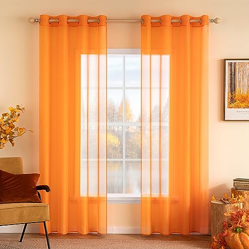Orange | Transparente Gardinen & Vorhänge und weitere Gardinen & Vorhänge.  Günstig online kaufen bei Möbel &