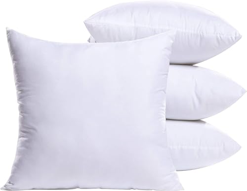 MIULEE Kissen 50x50 cm Füllung 4er Set, Waschbare Kissenfüllung Sofakissen, Polster Innenkissen Dekokissen, Polyester Füllkissen als Couchkissen, Sofa Kissen, Zierkissen, Wohnzimmer Kissen MIULEE Kissen 50x50 cm Füllung 4er Set, Waschbare Kissenfüllung Sofakissen, Polster Innenkissen Dekokissen, Polyester Füllkissen als Couchkissen, Sofa Kissen, Zierkissen, Wohnzimmer Kissen von MIULEE