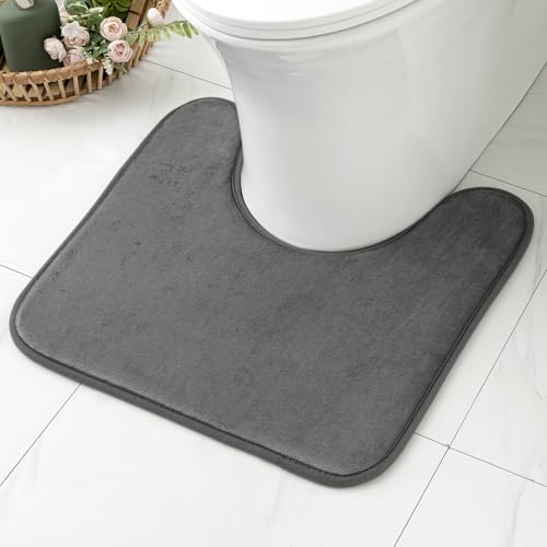 MIULEE Badematte Memoryschaum Badteppich U Förmige Badezimmerteppich Duschvorleger Teppich Badvorleger Duschmatte Deko Fussmatte rutschfeste Matte für Badezimmer Toilett WC 45x45 cm Schwarz MIULEE Badematte Memoryschaum Badteppich U Förmige Badezimmerteppich Duschvorleger Teppich Badvorleger Duschmatte Deko Fussmatte rutschfeste Matte für Badezimmer Toilett WC 45x45 cm Schwarz von MIULEE