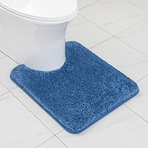 MIULEE Badematte Weiche Badteppich U Förmige Deko Matte rutschfest Fußmatte Flauschig Teppich Waschbar Badteppich Badvorleger Badezimmerteppich für Toilett WC Badezimmer 50x60 cm Blau MIULEE Badematte Weiche Badteppich U Förmige Deko Matte rutschfest Fußmatte Flauschig Teppich Waschbar Badteppich Badvorleger Badezimmerteppich für Toilett WC Badezimmer 50x60 cm Blau von MIULEE
