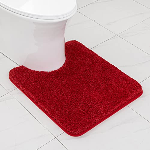 MIULEE Badematte Weiche Badteppich U Förmige Deko Matte rutschfest Fußmatte Flauschig Teppich Waschbar Badteppich Badvorleger Badezimmerteppich für Toilett WC Badezimmer 50x60 cm Rot MIULEE Badematte Weiche Badteppich U Förmige Deko Matte rutschfest Fußmatte Flauschig Teppich Waschbar Badteppich Badvorleger Badezimmerteppich für Toilett WC Badezimmer 50x60 cm Rot von MIULEE