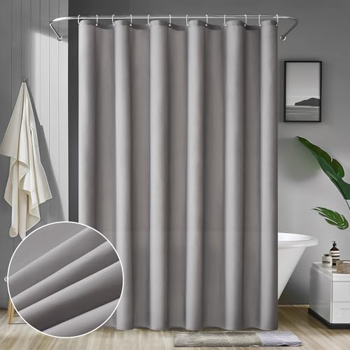 MIULEE Duschvorhang 150x180cm Grau Wasserdicht Badvorhang Anti-schimmel und Textil Waschbar Schnelltrocknend Badezimmer für Badewanne und Dusche Duschvorhänge mit 10 Duschvorhangringe MIULEE Duschvorhang 150x180cm Grau Wasserdicht Badvorhang Anti-schimmel und Textil Waschbar Schnelltrocknend Badezimmer für Badewanne und Dusche Duschvorhänge mit 10 Duschvorhangringe von MIULEE