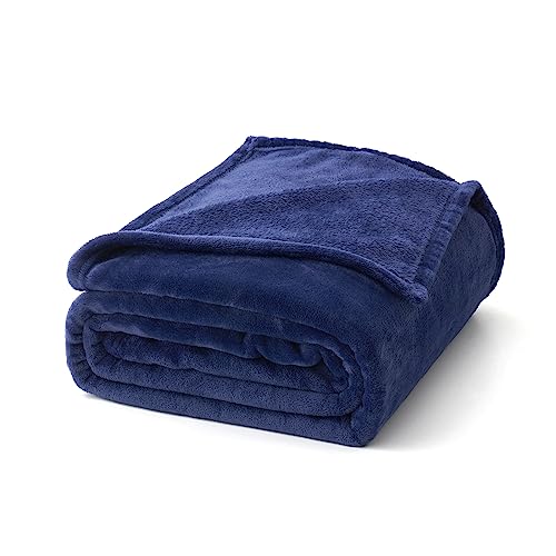 MIULEE Kuscheldecke Flauschig Decke Fleecedecke Wohndecken Couchdecke Flauschig Überwurf Mikrofaser Tagesdecke Sofadecke Blanket Für Bett Sofa Schlafzimmer Büro 150x200 cm Dunkelblau von MIULEE