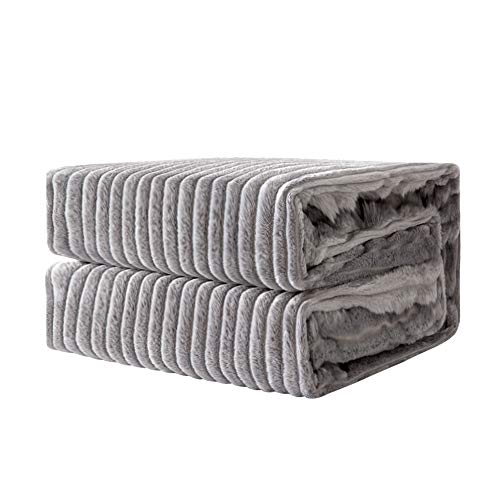 MIULEE Kuscheldecke Fleecedecke Flanell Decke Mit Pompoms Einfarbig Wohndecken Couchdecke Flauschig Überwurf Mikrofaser Tagesdecke Sofadecke Blanket Für Bett Sofa Schlafzimmer Büro 125x150 cm Grau von MIULEE