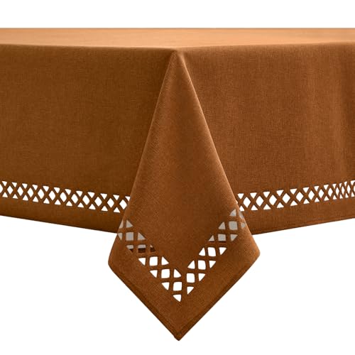 MIULEE Leinen Optik Tischdecke Braun Tischdecken 140x200cm Abwaschbar Lotuseffekt Eckig Rechteckig Tischtuch Polyester Wasserabweisend Tischwäsche Abwischbare Tafeldecke für Party Küche MIULEE Leinen Optik Tischdecke Braun Tischdecken 140x200cm Abwaschbar Lotuseffekt Eckig Rechteckig Tischtuch Polyester Wasserabweisend Tischwäsche Abwischbare Tafeldecke für Party Küche von MIULEE