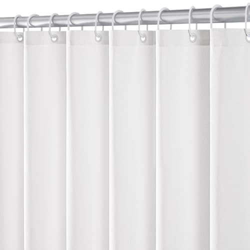 MIULEE Leinen Texturiert Duschvorhang 150x180 cm Weiß, Schwerer Hotel Luxus Polyester Wasserdicht Duschvorhänge, Antischimmel Waschbar Stoff Badvorhang für Badezimmer mit 10 Ringe MIULEE Leinen Texturiert Duschvorhang 150x180 cm Weiß, Schwerer Hotel Luxus Polyester Wasserdicht Duschvorhänge, Antischimmel Waschbar Stoff Badvorhang für Badezimmer mit 10 Ringe von MIULEE