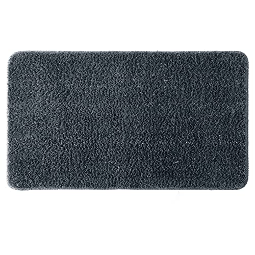 MIULEE Teppich Badematte Badezimmerteppich rutschfest Waschbar Badteppich Bettvorleger Badvorleger Saugfähige Duschvorleger Fussmatte für Wohnzimmer Schlafzimmer Badezimmer 70x120 cm Dunkelgrau MIULEE Teppich Badematte Badezimmerteppich rutschfest Waschbar Badteppich Bettvorleger Badvorleger Saugfähige Duschvorleger Fussmatte für Wohnzimmer Schlafzimmer Badezimmer 70x120 cm Dunkelgrau von MIULEE