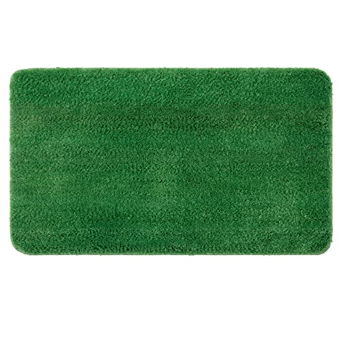 MIULEE Teppich Badematte Badezimmerteppich rutschfest Waschbar Badteppich Bettvorleger Badvorleger Saugfähige Duschvorleger Fussmatte für Wohnzimmer Schlafzimmer Badezimmer 70x120 cm Grasgrün von MIULEE