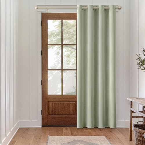 MIULEE Verdunklungsvorhang Salbei Grün Blickdichte Vorhänge mit Ösen 1 Stück H 290 x B 140 cm Tür Gardinen Abdunkelnde Wohnzimmer Schlafzimmer Blackout Curtain MIULEE Verdunklungsvorhang Salbei Grün Blickdichte Vorhänge mit Ösen 1 Stück H 290 x B 140 cm Tür Gardinen Abdunkelnde Wohnzimmer Schlafzimmer Blackout Curtain von MIULEE