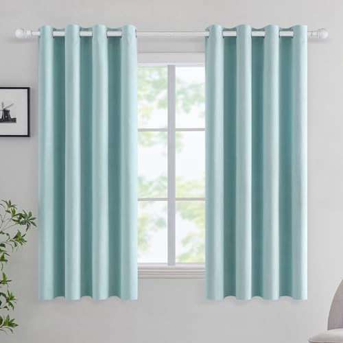 MIULEE Vorhänge Hellblau Blickdicht mit Ösen, Schöner Weicher Verdunklungsvorhänge zum Verdunkeln von Räumen, 2er Set Gardinen Abdunkelnd Schlafzimmer Wohnzimmer Thermovorhang Kälteschutz 140X160 cm MIULEE Vorhänge Hellblau Blickdicht mit Ösen, Schöner Weicher Verdunklungsvorhänge zum Verdunkeln von Räumen, 2er Set Gardinen Abdunkelnd Schlafzimmer Wohnzimmer Thermovorhang Kälteschutz 140X160 cm von MIULEE