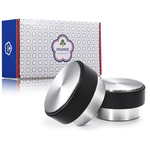 MIUMEE® Türstopper Edelstahl 2er Set - Extra Schwer 1,6 kg/Stk. - Premium Tür Stopper Boden Massiv - Türhalter - Door Stopper von MIUMEE