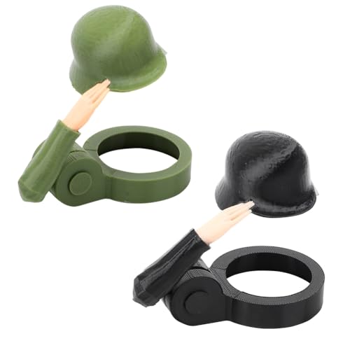 MIUUIPI 2 Stück Bierflaschenhelm mit Soldatengruß, Bierflaschen Helm Flaschenverschluss, Lustiger Bierflaschenverschluss, Wiederverwendbarer Dekorative Flaschenverschluss, Vatertagsgeschenk von MIUUIPI
