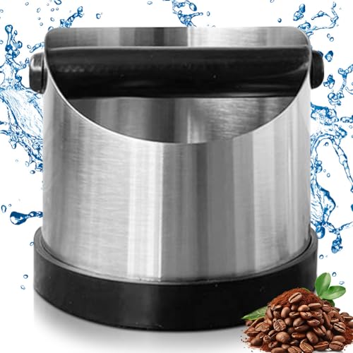 Abklopfbehälter für Siebträger, Edelstahl Kaffee Knock Box, Espresso Abklopfbehälter Kaffeesatz Abschlagbox, Kaffee Klopfbox Barista Zubehör Zum Espressomaschine Kaffeesatz Sammeln & Recyceln Abklopfbehälter für Siebträger, Edelstahl Kaffee Knock Box, Espresso Abklopfbehälter Kaffeesatz Abschlagbox, Kaffee Klopfbox Barista Zubehör Zum Espressomaschine Kaffeesatz Sammeln & Recyceln von MIUUIPI