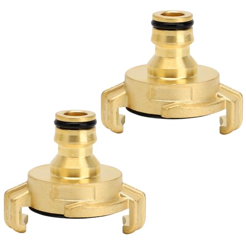 MIUUIPI 2 Stück Messing Schnellkupplung, Gartenschlauch Schnellkupplungen, mit 1/2 Zoll Steckkupplung Klauenkupplung Adapter, Steckkupplung für Gartenschlauch MIUUIPI 2 Stück Messing Schnellkupplung, Gartenschlauch Schnellkupplungen, mit 1/2 Zoll Steckkupplung Klauenkupplung Adapter, Steckkupplung für Gartenschlauch von MIUUIPI