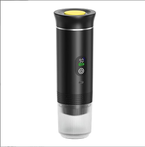 Tragbare Espressomaschine, 3-in-1-Camping-Kaffeemaschine, 20 Bar Mini-Reisekaffeemaschine mit USB, selbsterhitzend, kompatibel mit gemahlenem Kaffee und Kapseln für Wandern, Büro und Wohnmobil von MIUUIPI