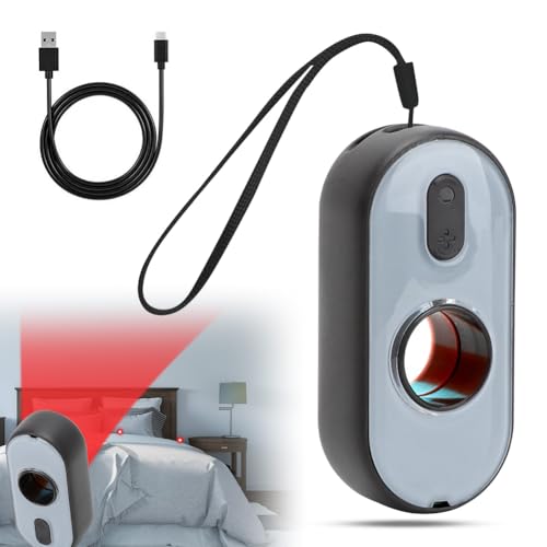 Versteckte Kamera Detektor, 3 in 1 Wanzen Detektor mit Vibrationsalarm&LEDTaschenlampe, Anti-Spy Infrarot Scanner, Versteckte Kameras Aufspüren Hidden Camera Detector Anti-Spionage für Hotel (Schwarz) Versteckte Kamera Detektor, 3 in 1 Wanzen Detektor mit Vibrationsalarm&LEDTaschenlampe, Anti-Spy Infrarot Scanner, Versteckte Kameras Aufspüren Hidden Camera Detector Anti-Spionage für Hotel (Schwarz) von MIUUIPI