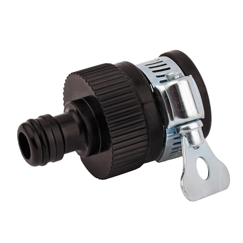 MIVOS Aussenhahn Adapter - Universal Wasserhahn-Adapter - zum Anschluss Gartenschlauchs an einen Wasserhahn mit einem Außendurchmesser von 1⁄2" - 1" - auch ohne Gewinde - Einfache Montage von MIVOS