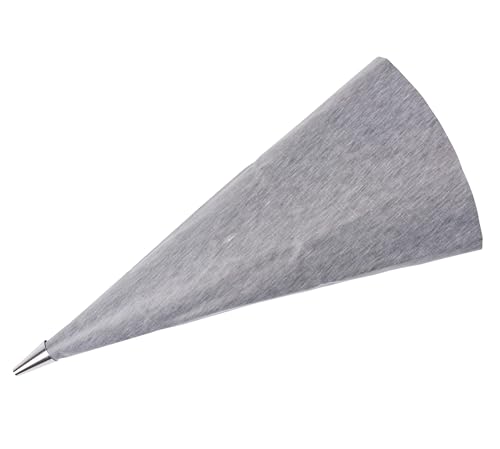 MIVOS Fugenfüller Beutel - Profi Mörtelbeutel mit Spitze - Metallspitze - reißfester Fugenbeutel - Austauschbare Spitzen - Wasserdicht - Wiederverwendbar - grau von MIVOS