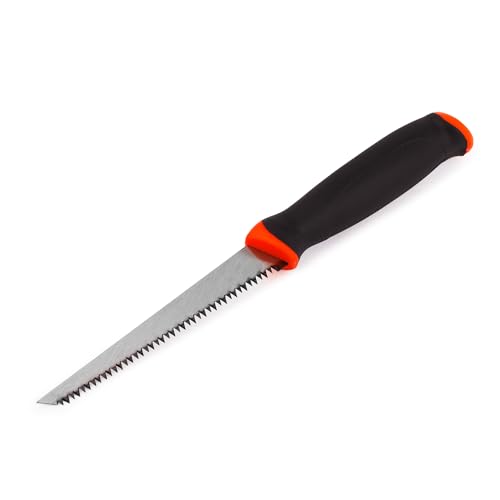 MIVOS Gipskartonsäge mit 165 mm Klinge - Trockenbau säge mit 2-Komponenten Gummigriff - Stichsäge - Handstichsäge mit 7 Zähne per Zoll - für Ausschnitte in Gipskarton von MIVOS