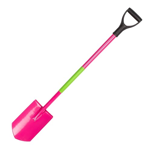 Mivos Ergonomic Spitzspaten aus Gehärtetem Borstahl - 115 cm - Gärtnerspaten mit Ergonomischem Stiel und D-Griff - Grabspaten für Frauen mit Spitzblatt und Breite Trittkante - Damenspaten - Made in EU von MIVOS