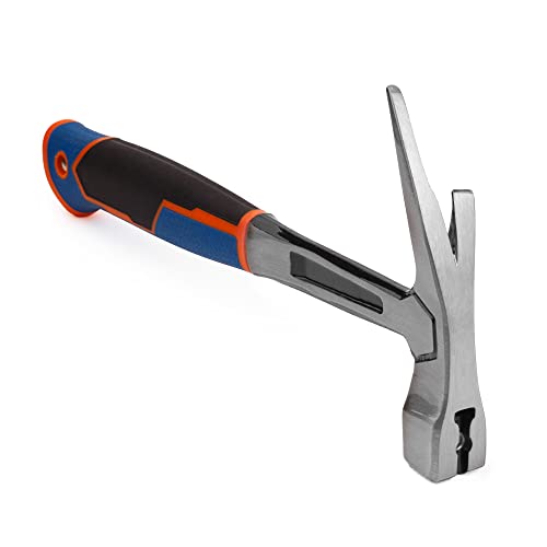 Mivos Latthammer 600 g Kopfgewicht - Ganzstahl Geschmiedet - Klauenhammer mit Anti-Vibration Griff - Zimmererhammer mit magnetischem Nagelhalter - Stahlhammer Mivos Latthammer 600 g Kopfgewicht - Ganzstahl Geschmiedet - Klauenhammer mit Anti-Vibration Griff - Zimmererhammer mit magnetischem Nagelhalter - Stahlhammer von MIVOS