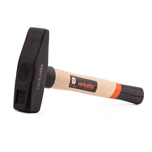 Mivos Schlosserhammer 800g Kopfgewicht - Ingenieurhammer mit Geschmiedeter Stahlkopf und Holzstiel - Werkstatthammer - Montagehammer mit Robuster Stiel aus Holz - DIN 1041 Mivos Schlosserhammer 800g Kopfgewicht - Ingenieurhammer mit Geschmiedeter Stahlkopf und Holzstiel - Werkstatthammer - Montagehammer mit Robuster Stiel aus Holz - DIN 1041 von MIVOS