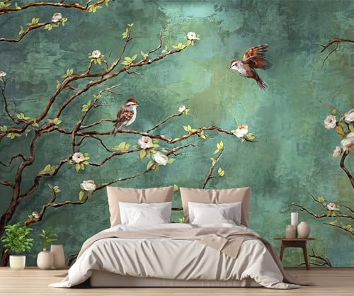 Fototapete 3D Effekt Tapete Blumen Retro Ölgemälde Tapeten Vliestapete Wandbilder Schlafzimmer Wanddeko Wohnzimmer -MW252763-250cmx175cm Fototapete 3D Effekt Tapete Blumen Retro Ölgemälde Tapeten Vliestapete Wandbilder Schlafzimmer Wanddeko Wohnzimmer -MW252763-250cmx175cm von MIWEI Wallpaper