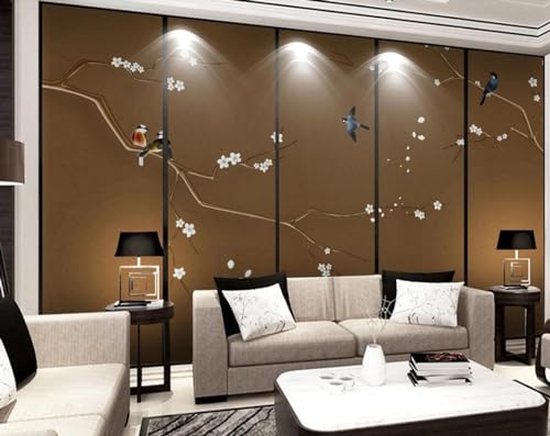 Fototapete 3D Effekt Tapete Braune Vogelblumen 400x255cm Tapeten Vliestapete Wandbilder Schlafzimmer Wanddeko Kinderzimmer Wohnzimmer -MIWEI Wallpaper-ZXY-08575 Fototapete 3D Effekt Tapete Braune Vogelblumen 400x255cm Tapeten Vliestapete Wandbilder Schlafzimmer Wanddeko Kinderzimmer Wohnzimmer -MIWEI Wallpaper-ZXY-08575 von MIWEI Wallpaper