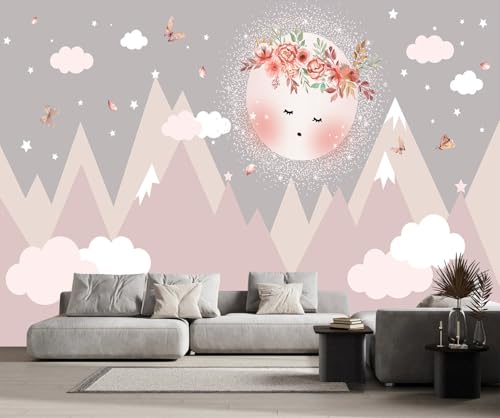 Fototapete 3D Effekt Tapete Cartoon Sonne Abstrakte Berge Tapeten Vliestapete Wandbilder Schlafzimmer Wanddeko Wohnzimmer -MW251296-250cmx175cm Fototapete 3D Effekt Tapete Cartoon Sonne Abstrakte Berge Tapeten Vliestapete Wandbilder Schlafzimmer Wanddeko Wohnzimmer -MW251296-250cmx175cm von MIWEI Wallpaper