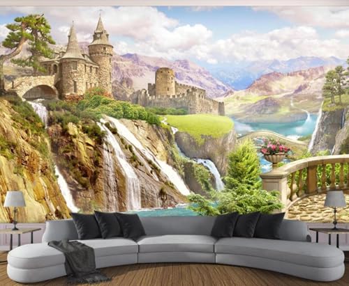 Fototapete 3D Effekt Tapete Garten Schloss 400x255cm Tapeten Vliestapete Wandbilder Schlafzimmer Wanddeko Kinderzimmer Wohnzimmer -MIWEI Wallpaper-ZXY-12850 Fototapete 3D Effekt Tapete Garten Schloss 400x255cm Tapeten Vliestapete Wandbilder Schlafzimmer Wanddeko Kinderzimmer Wohnzimmer -MIWEI Wallpaper-ZXY-12850 von MIWEI Wallpaper