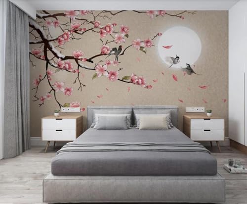 Fototapete 3D Effekt Tapete Handgemalt Vogel Pfirsichblüte Minimalismus 200x140cm Tapeten Vliestapete Wandbilder Schlafzimmer Wanddeko Kinderzimmer Wohnzimmer -MIWEI Wallpaper-ZXY-08462 Fototapete 3D Effekt Tapete Handgemalt Vogel Pfirsichblüte Minimalismus 200x140cm Tapeten Vliestapete Wandbilder Schlafzimmer Wanddeko Kinderzimmer Wohnzimmer -MIWEI Wallpaper-ZXY-08462 von MIWEI Wallpaper