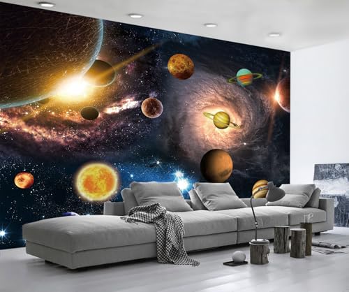 Fototapete 3D Effekt Tapete Kosmische Planeten Galaxien Tapeten Vliestapete Wandbilder Schlafzimmer Wanddeko Wohnzimmer -MW257404-400cmx280cm Fototapete 3D Effekt Tapete Kosmische Planeten Galaxien Tapeten Vliestapete Wandbilder Schlafzimmer Wanddeko Wohnzimmer -MW257404-400cmx280cm von MIWEI Wallpaper
