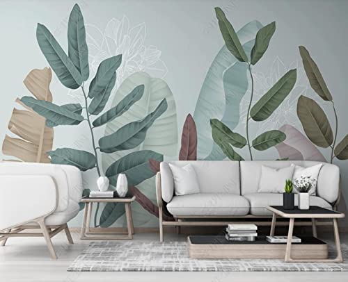 Fototapete 3D Effekt Tapete Pflanzen Blumenblätter 250x175cm Tapeten Vliestapete Wandbilder Schlafzimmer Wanddeko Kinderzimmer Wohnzimmer -MIWEI Wallpaper-ZXY-12270 von MIWEI Wallpaper