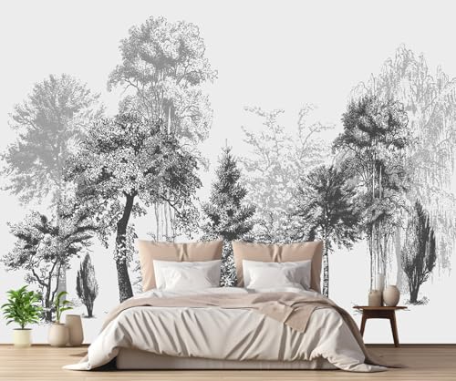 Fototapete 3D Effekt Tapete Schwarz Weißer Baum Abstrakt Tapeten Vliestapete Wandbilder Schlafzimmer Wanddeko Wohnzimmer -MW252892-350cmx256cm Fototapete 3D Effekt Tapete Schwarz Weißer Baum Abstrakt Tapeten Vliestapete Wandbilder Schlafzimmer Wanddeko Wohnzimmer -MW252892-350cmx256cm von MIWEI Wallpaper