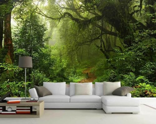 Fototapete 3D Effekt Tapete Wald Natur 350x250cm Tapeten Vliestapete Wandbilder Schlafzimmer Wanddeko Kinderzimmer Wohnzimmer -MIWEI Wallpaper-ZXY-08007 von MIWEI Wallpaper