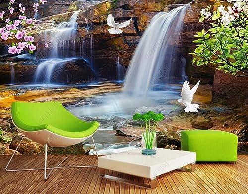 Fototapete 3D Effekt Tapete Wasserfall Blumen Natur 450x300cm Tapeten Vliestapete Wandbilder Schlafzimmer Wanddeko Kinderzimmer Wohnzimmer -MIWEI Wallpaper-ZXY-12375 Fototapete 3D Effekt Tapete Wasserfall Blumen Natur 450x300cm Tapeten Vliestapete Wandbilder Schlafzimmer Wanddeko Kinderzimmer Wohnzimmer -MIWEI Wallpaper-ZXY-12375 von MIWEI Wallpaper
