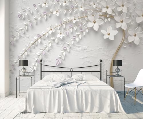 Fototapete 3D Effekt Tapete Weiße Blumen Relief Effekt 450x300cm Tapeten Vliestapete Wandbilder Schlafzimmer Wanddeko Kinderzimmer Wohnzimmer -MIWEI Wallpaper-ZXY-11412 Fototapete 3D Effekt Tapete Weiße Blumen Relief Effekt 450x300cm Tapeten Vliestapete Wandbilder Schlafzimmer Wanddeko Kinderzimmer Wohnzimmer -MIWEI Wallpaper-ZXY-11412 von MIWEI Wallpaper