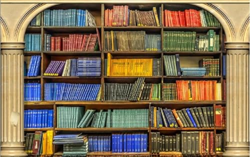 Tapete Fototapete Bücherregale Säulen Vliestapete Tapeten 3D Effekt Wohnzimmer Schlafzimmer Wanddeko -KX08501, 350x250cm Tapete Fototapete Bücherregale Säulen Vliestapete Tapeten 3D Effekt Wohnzimmer Schlafzimmer Wanddeko -KX08501, 350x250cm von MIWEI Wallpaper