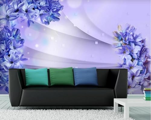Tapete Fototapete Fantastische Blaue Blumen Vliestapete Tapeten 3D Effekt Wohnzimmer Schlafzimmer Wanddeko -KX13913, 430x300cm Tapete Fototapete Fantastische Blaue Blumen Vliestapete Tapeten 3D Effekt Wohnzimmer Schlafzimmer Wanddeko -KX13913, 430x300cm von MIWEI Wallpaper