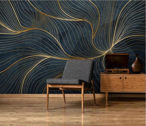 Tapete Fototapete Goldene Geometrie Vliestapete Tapeten 3D Effekt Wohnzimmer Schlafzimmer Wanddeko -KX12591, 450x280cm Tapete Fototapete Goldene Geometrie Vliestapete Tapeten 3D Effekt Wohnzimmer Schlafzimmer Wanddeko -KX12591, 450x280cm von MIWEI Wallpaper