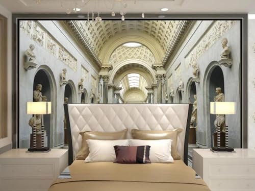 Tapete Fototapete Retro Architektur Statuen Vliestapete Tapeten 3D Effekt Wohnzimmer Schlafzimmer Wanddeko -KX15902, 430x300cm von MIWEI Wallpaper