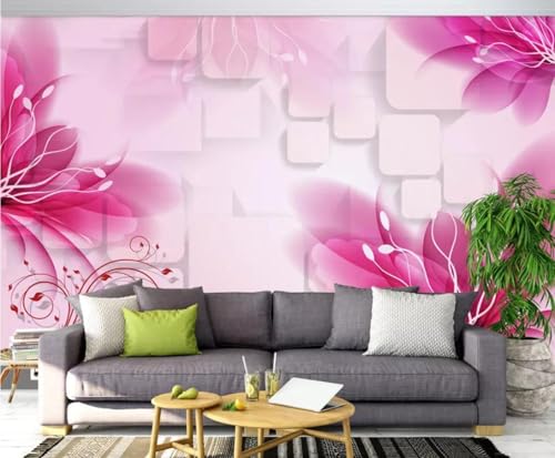 Tapete Fototapete Traum Blumen Blumen Vliestapete Tapeten 3D Effekt Wohnzimmer Schlafzimmer Wanddeko -KX14080, 310x250cm von MIWEI Wallpaper