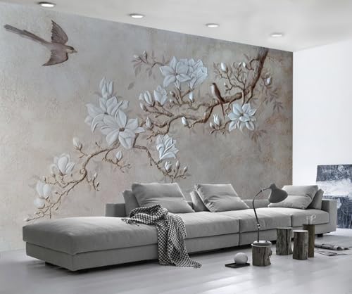 Tapete Fototapete Vintage Blumen Baum Relief Vliestapete Tapeten 3D Effekt Wohnzimmer Schlafzimmer Wanddeko -KX15695, 430x300cm Tapete Fototapete Vintage Blumen Baum Relief Vliestapete Tapeten 3D Effekt Wohnzimmer Schlafzimmer Wanddeko -KX15695, 430x300cm von MIWEI Wallpaper