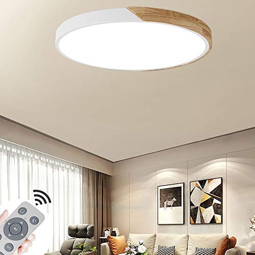 MIWOOHO 60W LED Deckenleuchte Dimmbar Modern Deckenlampe Flur Wohnzimmer Lampe Schlafzimmer Küche Energie Sparen Licht Wandleuchte von MIWOOHO