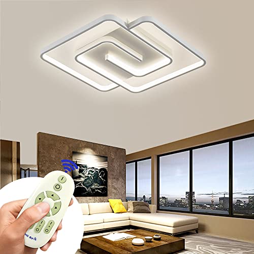 MIWOOHO LED Deckenleuchte 48W Dimmbar Deckenlampe Flur Wohnzimmer Lampe Schlafzimmer Küche Energie Sparen Licht von MIWOOHO