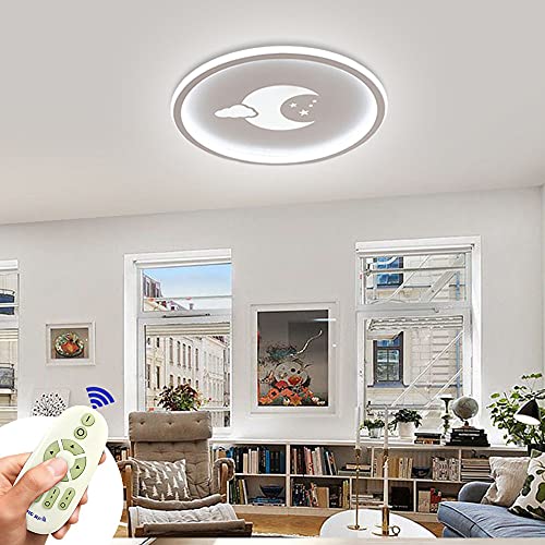 MIWOOHO LED Deckenleuchte 54W Dimmbar LED Deckenlampe Wohnzimmer Lampe mit 2.4G Fernbedienung für Schlafzimmer, Küche, Esszimmer von MIWOOHO