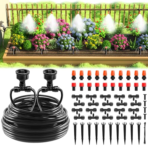MIXC Tropfbewässerungssystem-Set, Schnellverbinder, Gartenbewässerungssystem, automatische Sprinkler-Ausrüstung für Rasen, Hochbeet, Outdoor-Pflanzen, Gewächshaus mit 1/4-Zoll-Rohr, Tropfstrahler, MIXC Tropfbewässerungssystem-Set, Schnellverbinder, Gartenbewässerungssystem, automatische Sprinkler-Ausrüstung für Rasen, Hochbeet, Outdoor-Pflanzen, Gewächshaus mit 1/4-Zoll-Rohr, Tropfstrahler, von MIXC